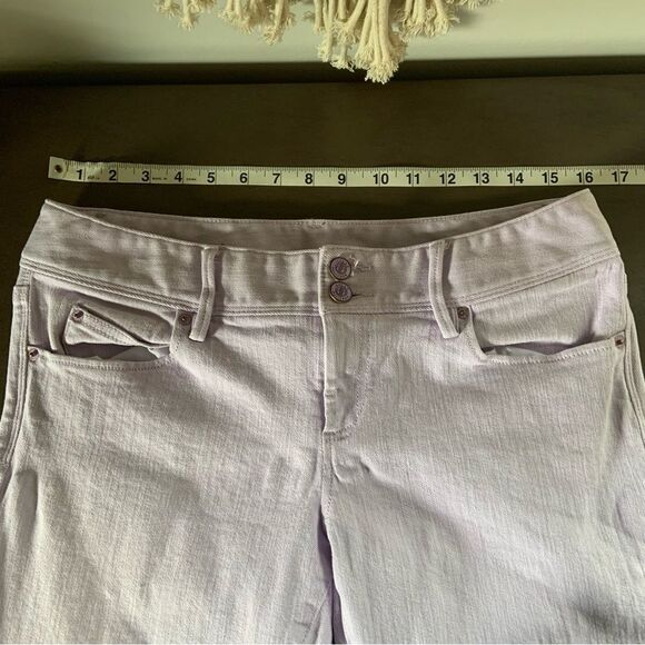 LILLY PULITZER Wisteria Worth Straight Jeans Purple Size 10 - Picture 14 of 16